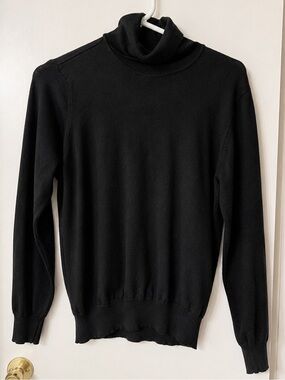 Madison Gray Black Mock Neck Sweater Size Large